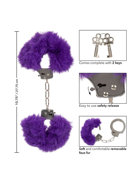 13376 calexotics ultra fluffy furry cuffs