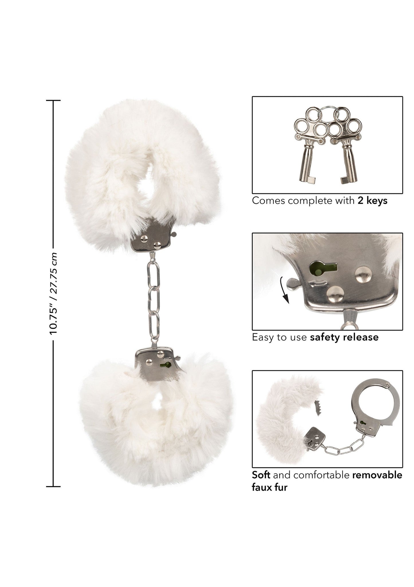 13376 calexotics ultra fluffy furry cuffs