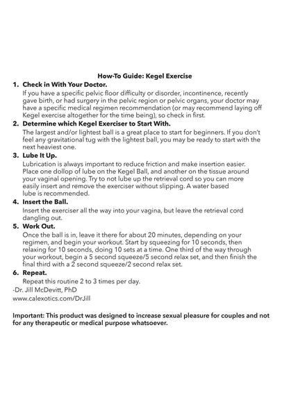 13474 calexotics kegel exercisers kegel training set mango