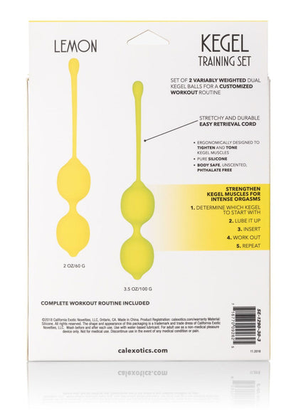 13476 calexotics kegel exercisers kegel training set lemon