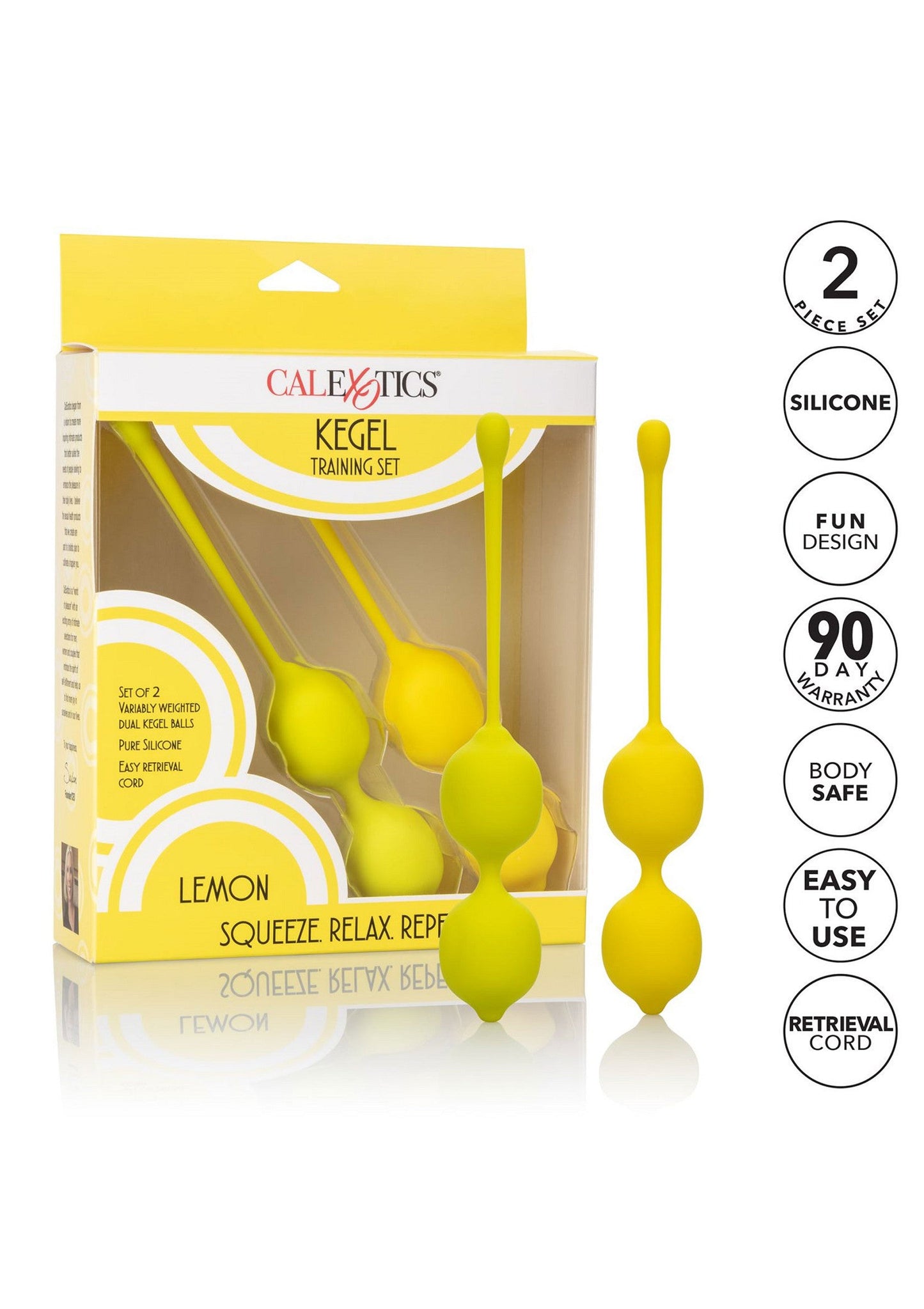 13476 calexotics kegel exercisers kegel training set lemon
