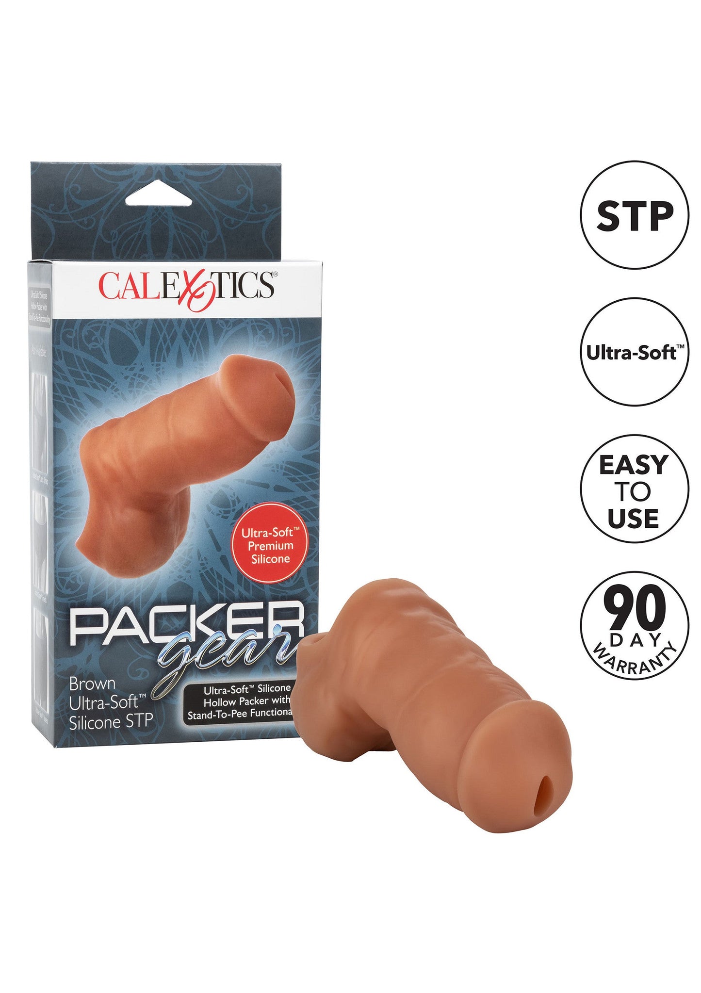 13489 calexotics packer gear soft silicone stand to pee