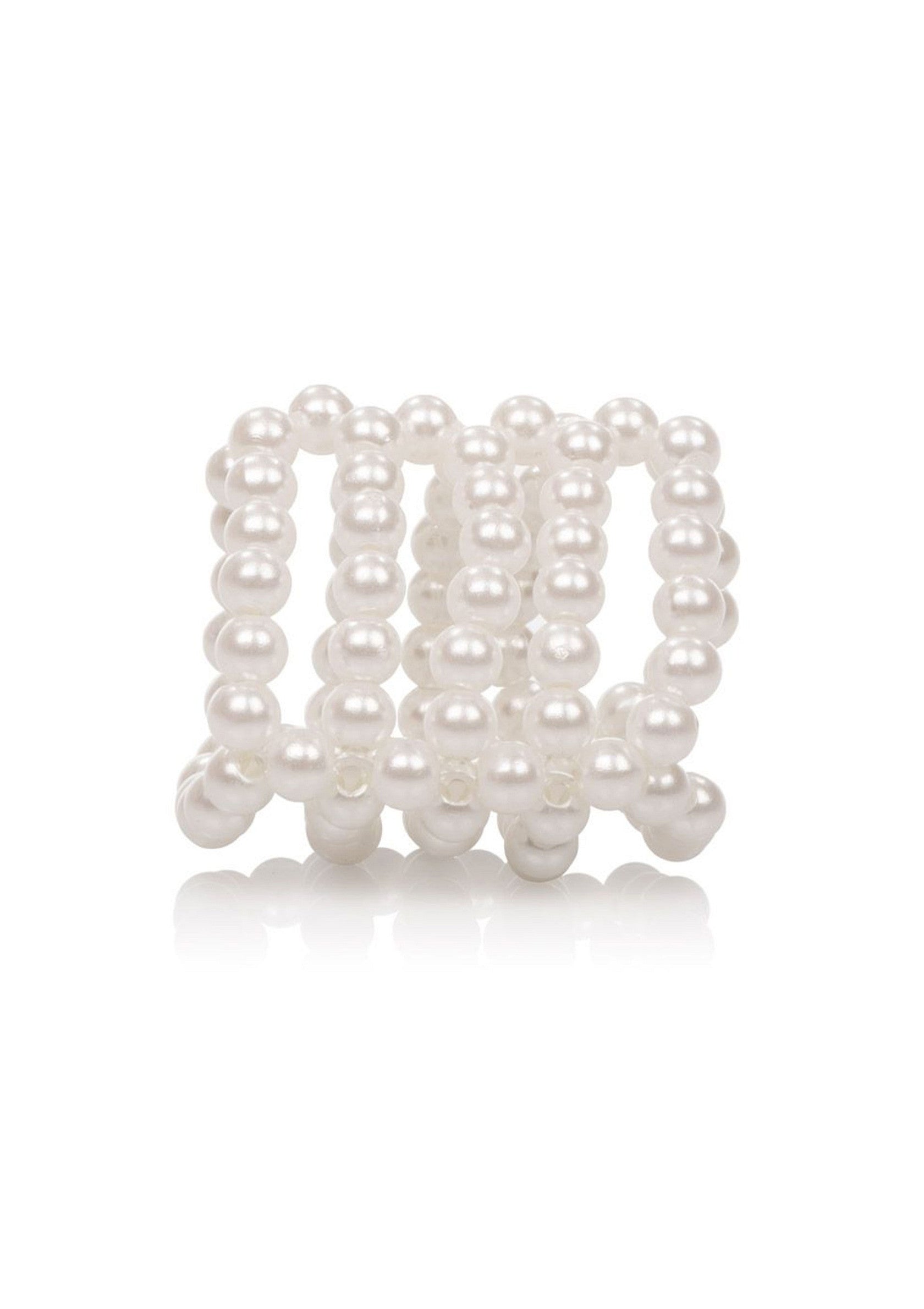 13638 calexotics basic essentials pearl stroker beads small