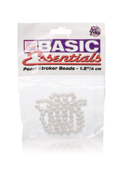 13638 calexotics basic essentials pearl stroker beads small