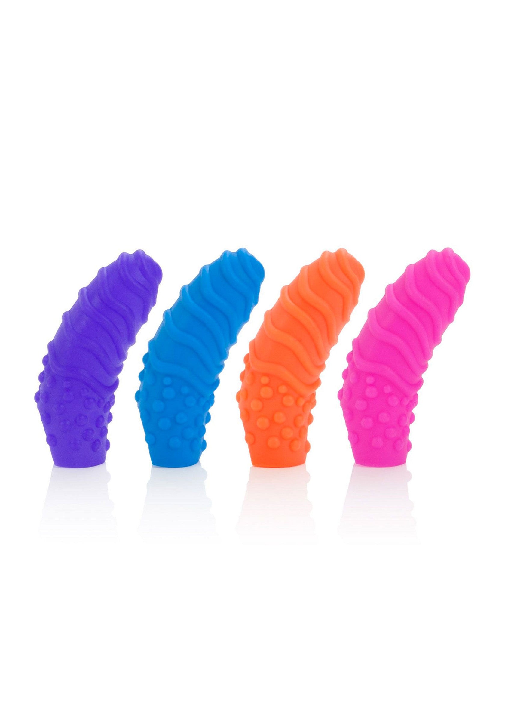 14015 calexotics intimate play silicone finger swirls