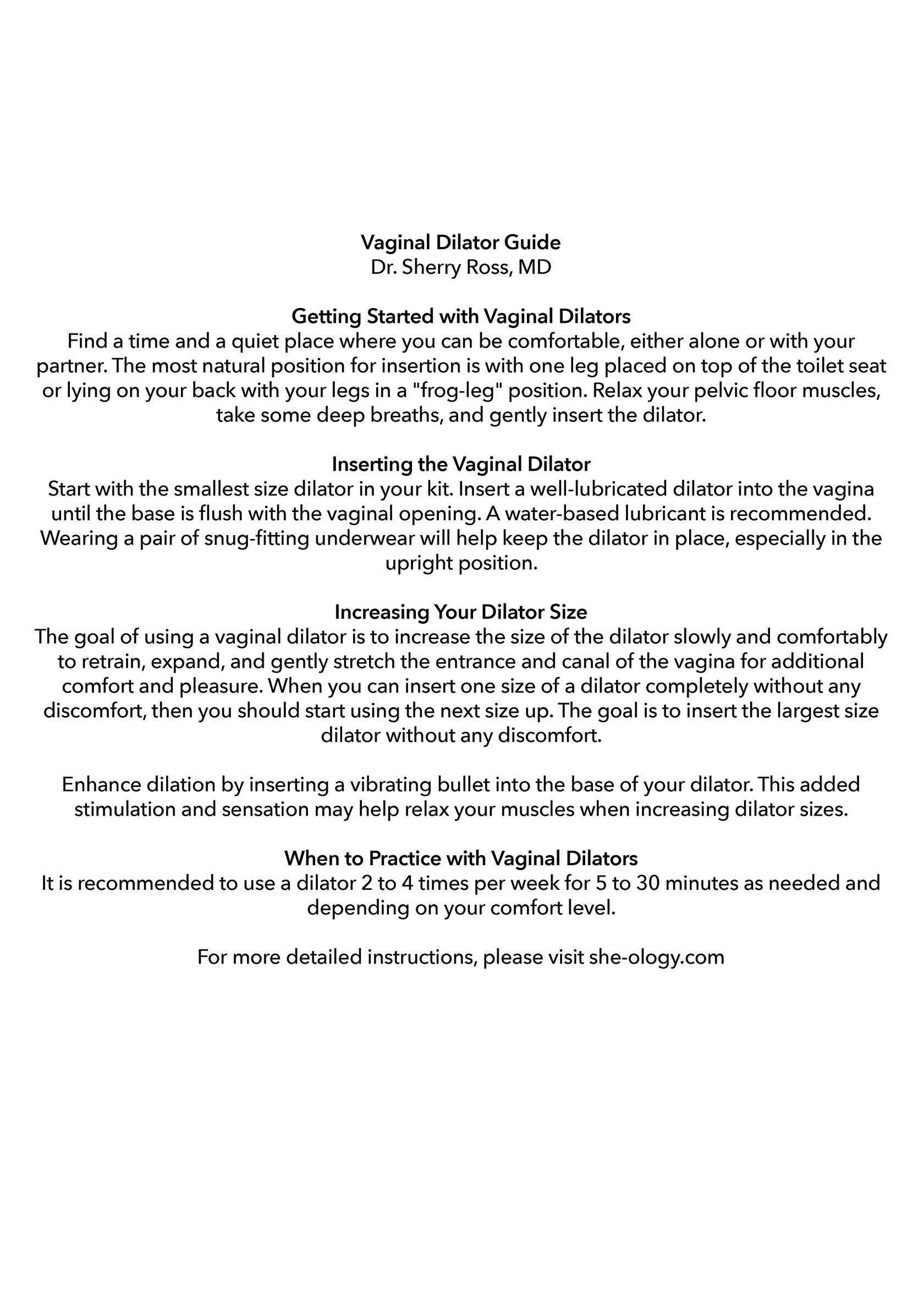 14062 calexotics she ology advanced wearable dilator set