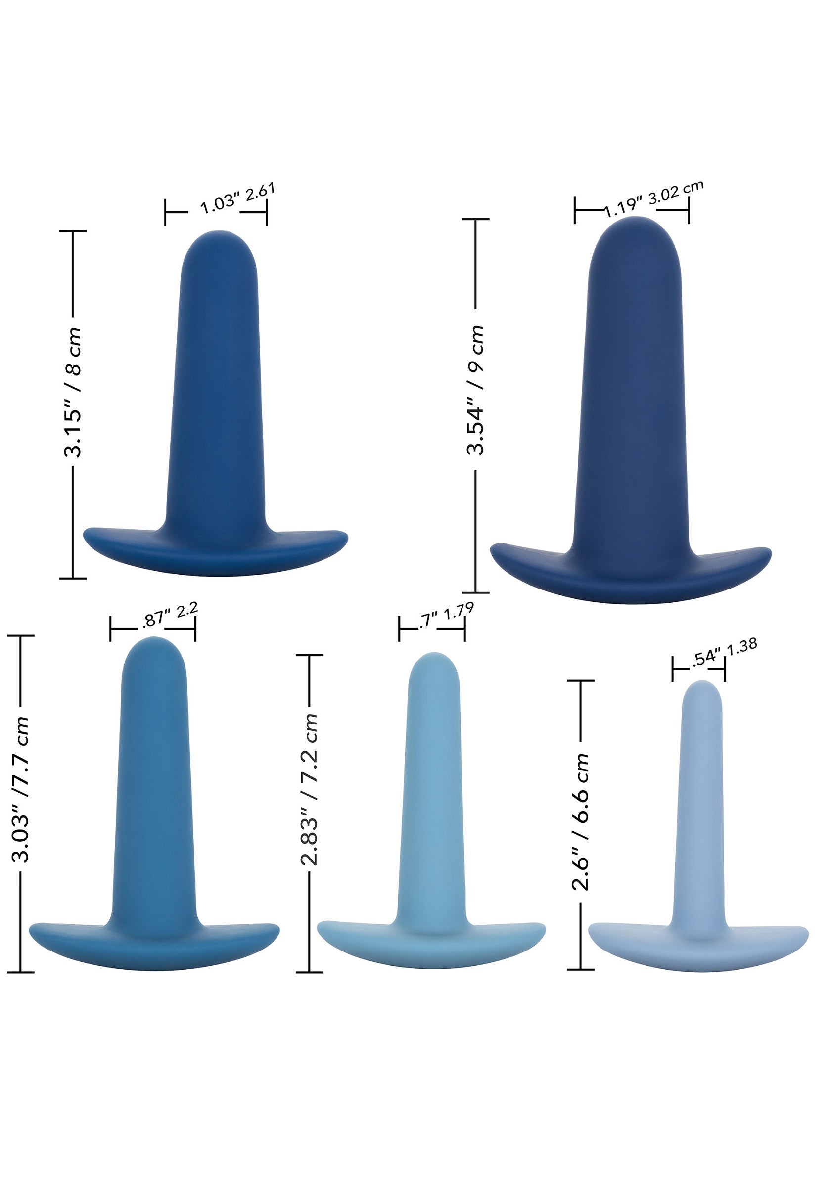 14064 calexotics she ology wearable anal training set 5pc