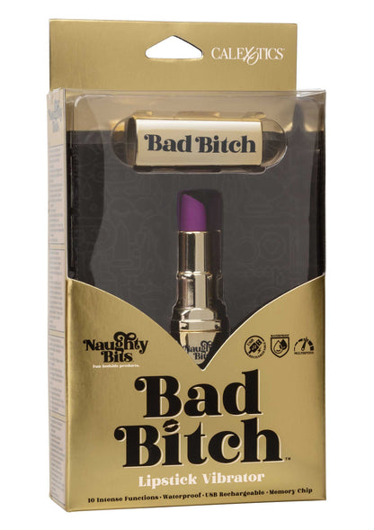 14176 calexotics naughty bits bad bitch lipstick vibrator
