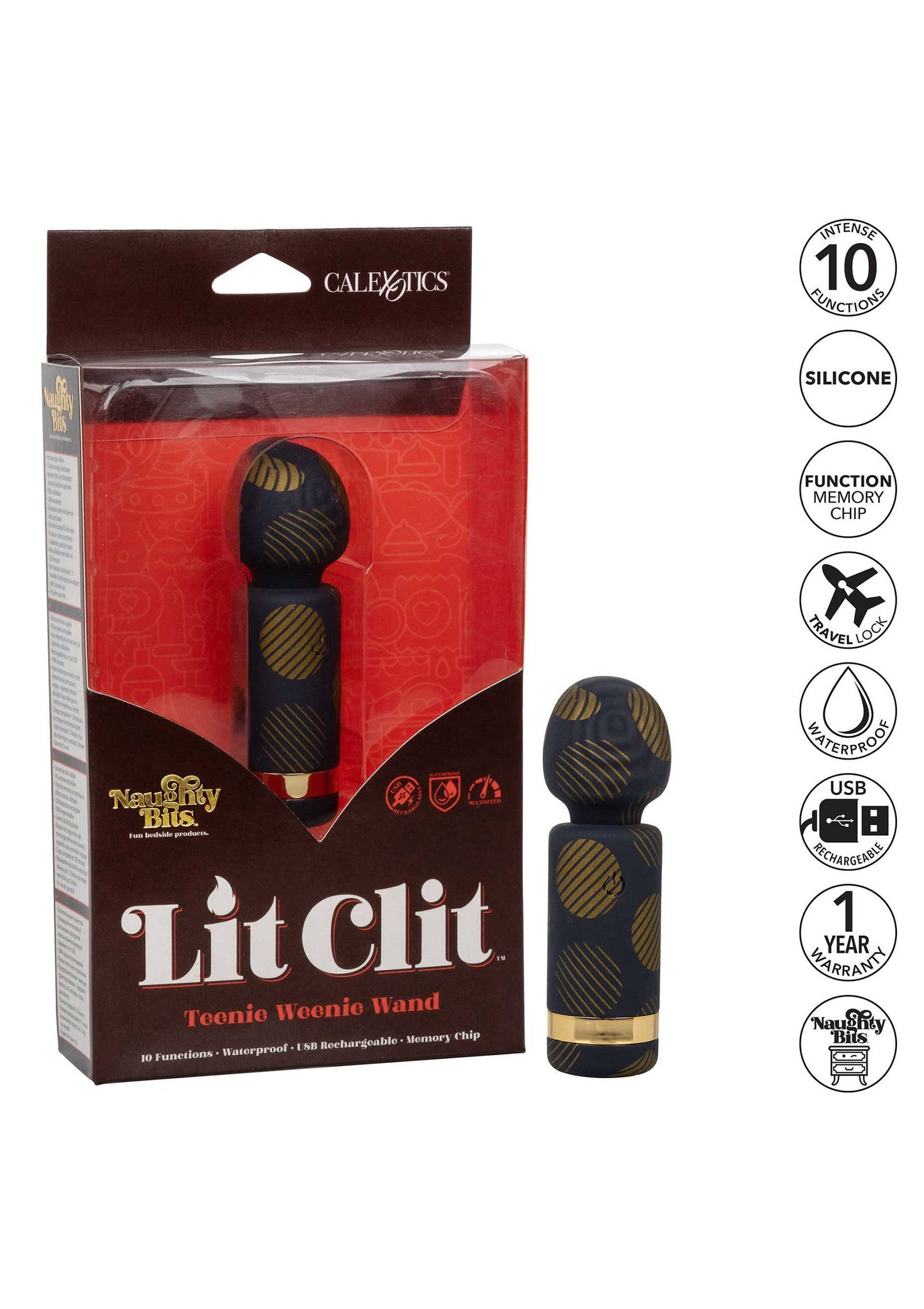 14177 calexotics naughty bits lit clit teeny weenie wand