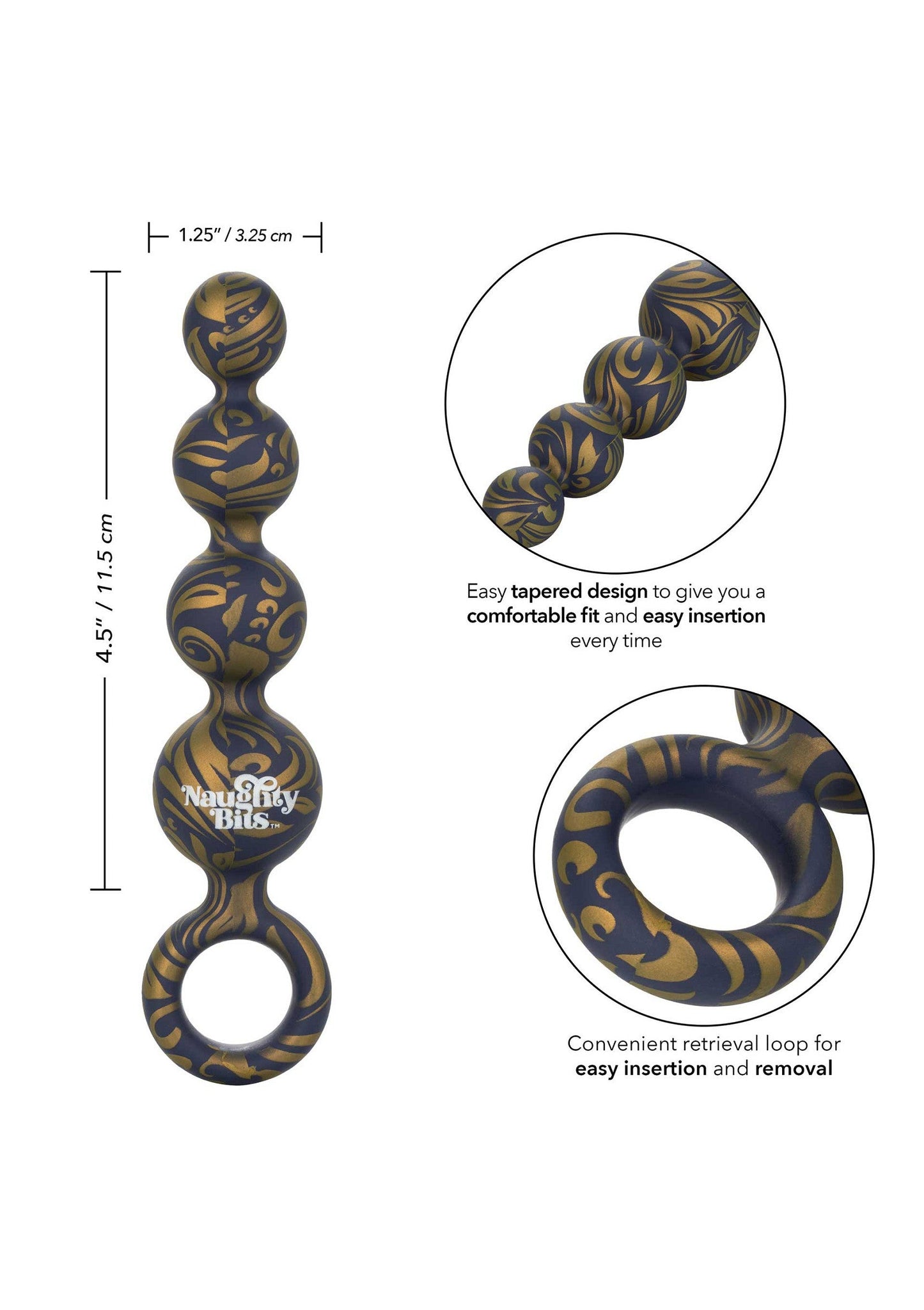 14186 calexotics naughty bits butt balls booty beads