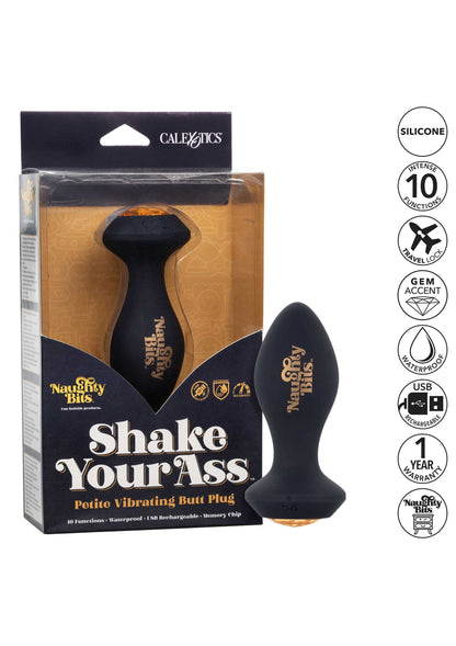 14187 calexotics naughty bits shake your ass vibrating butt plug