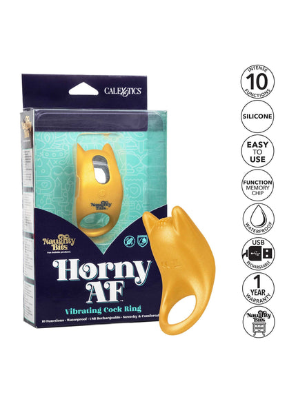 14188 calexotics naughty bits horny af vibrating cock ring