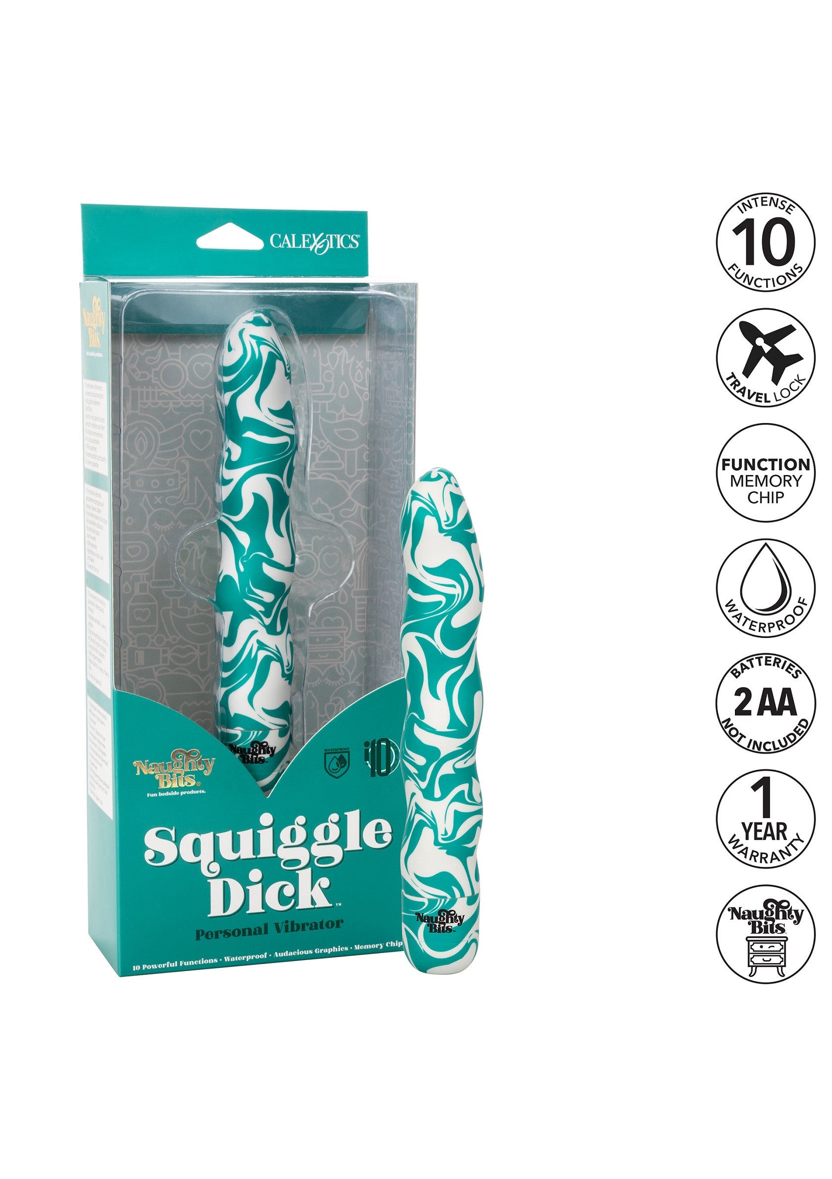 14194 calexotics naughty bits squiggle dick personal