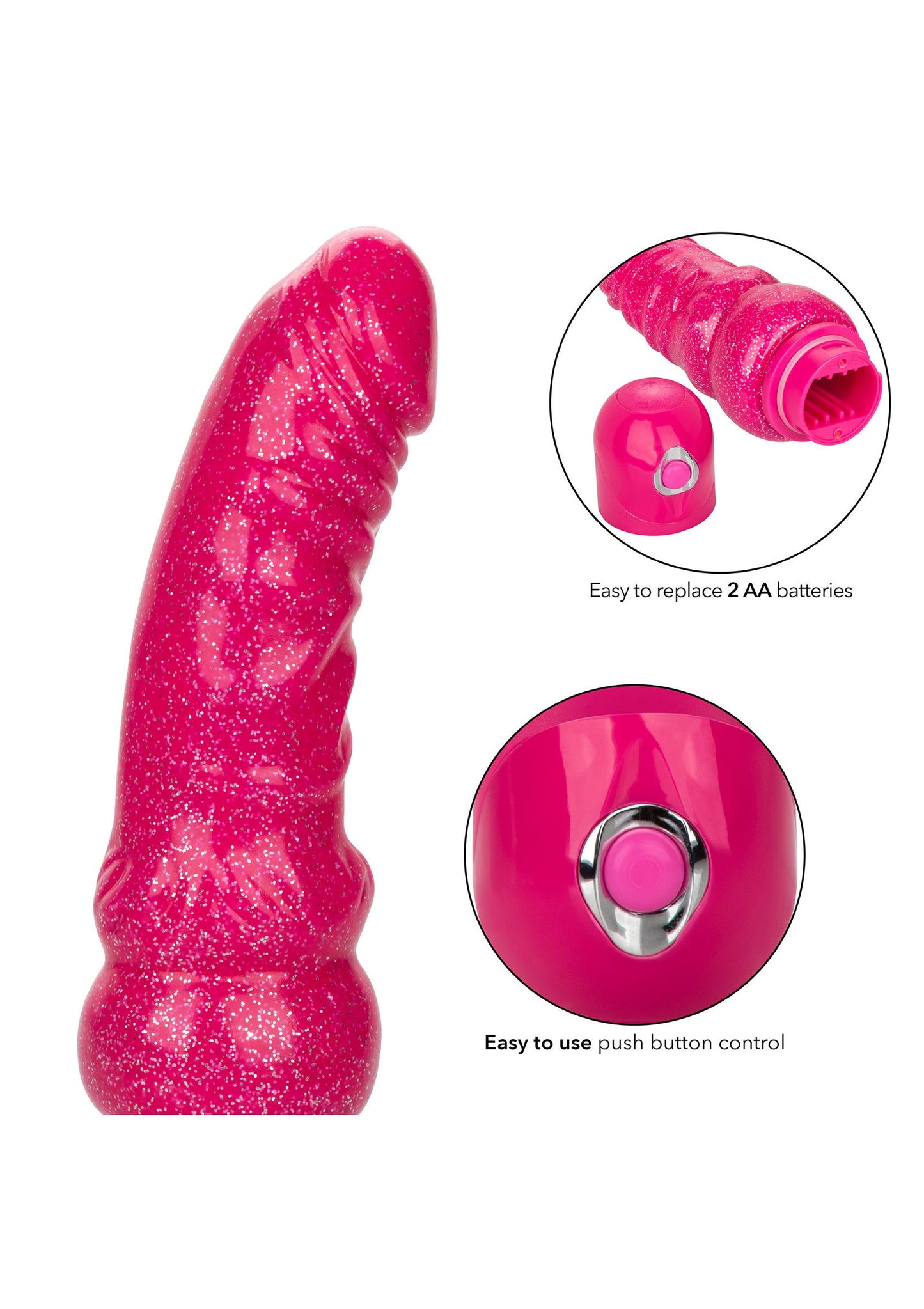 14196 calexotics naughty bits lady boner bendable vibrator