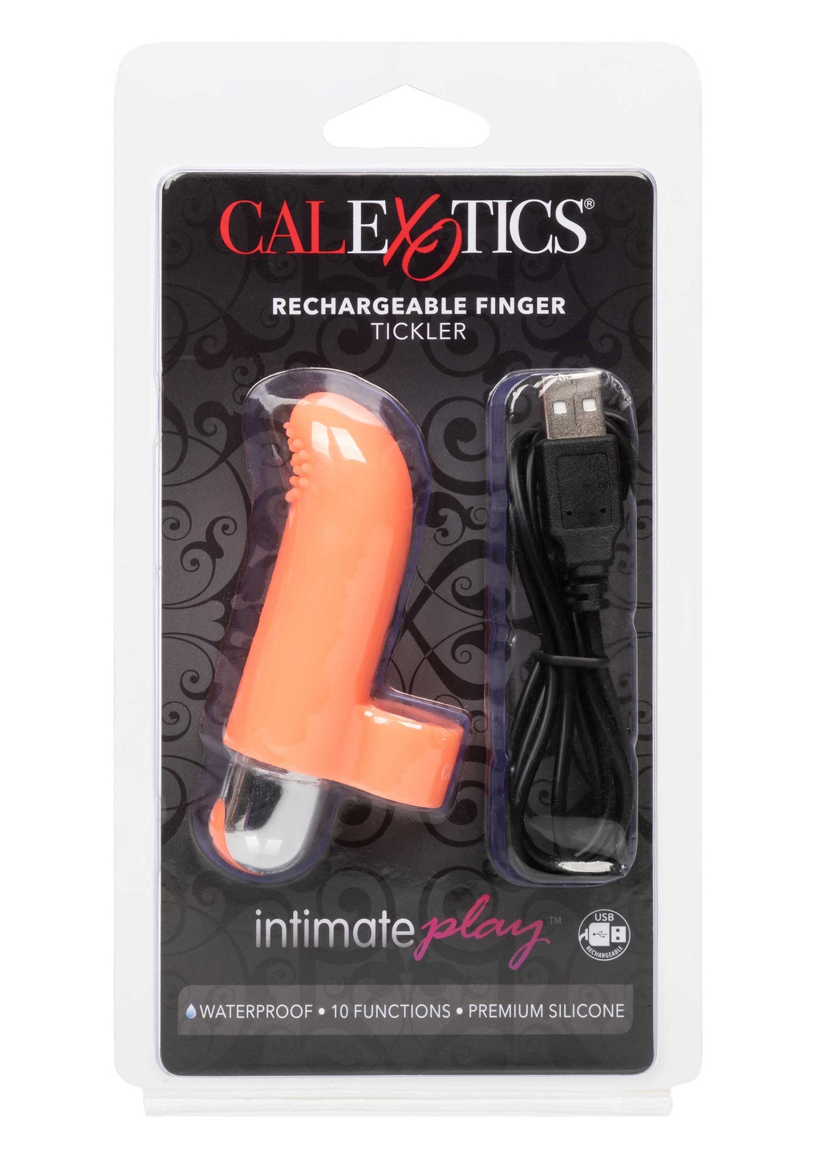 14210 calexotics intimate play rechargeable finger tickler