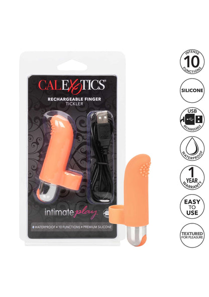 14210 calexotics intimate play rechargeable finger tickler