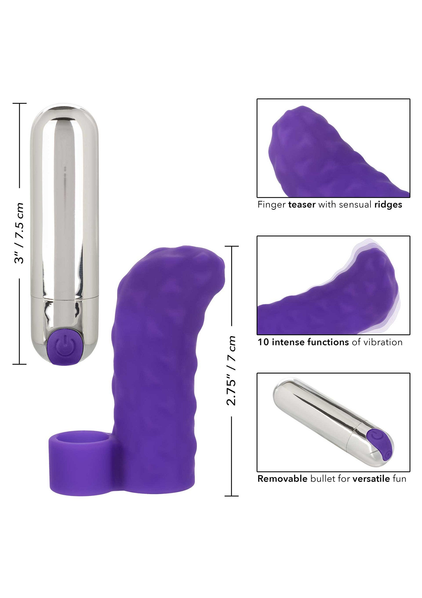 14211 calexotics intimate play rechargeable finger teaser