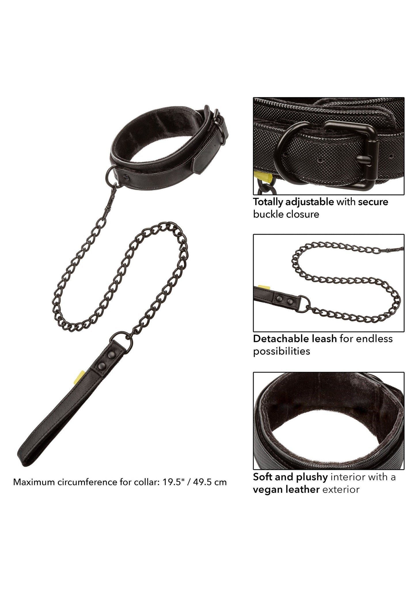 14244 calexotics boundless boundless collar leash