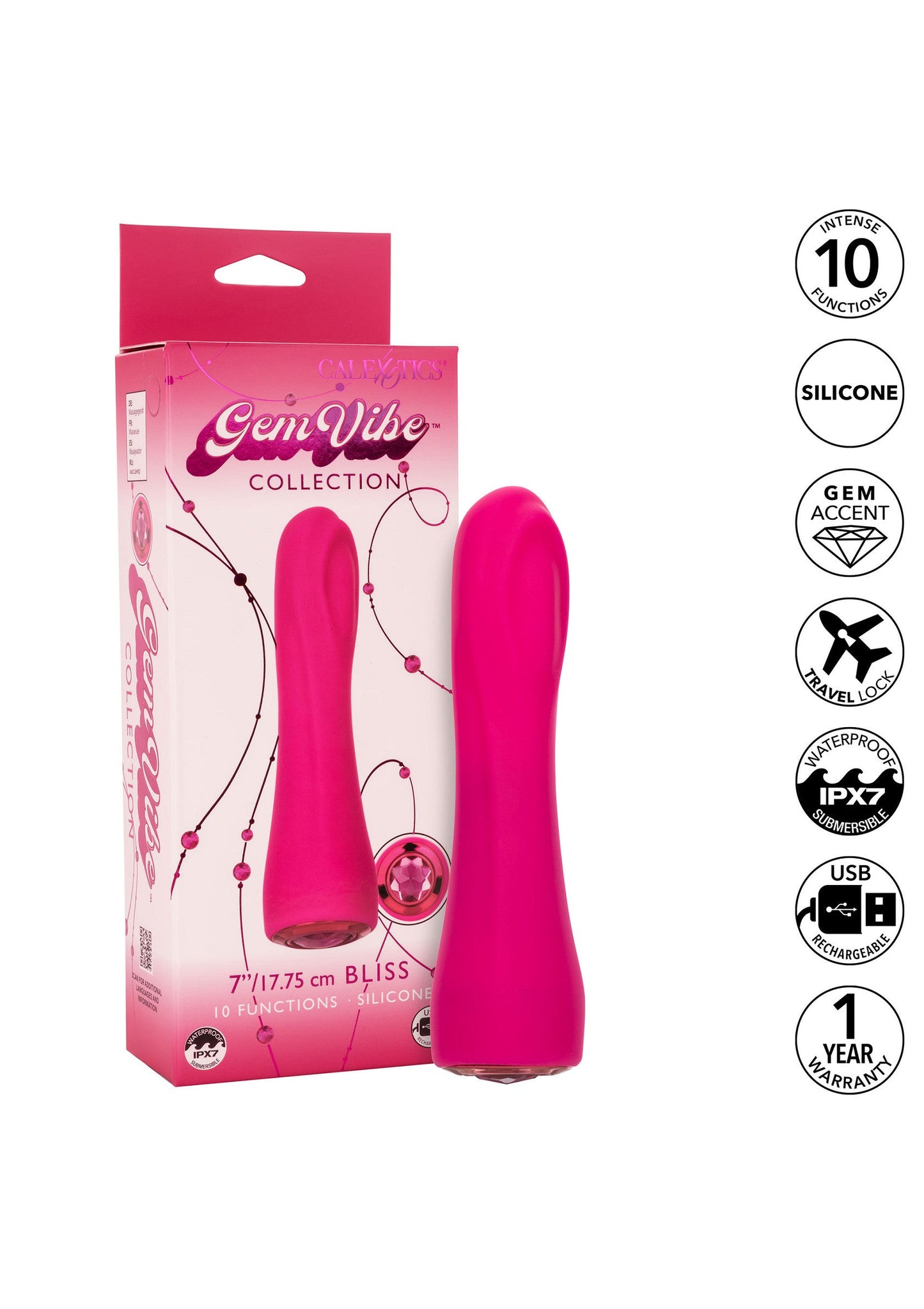 14326 calexotics gem vibe gem vibrator bliss