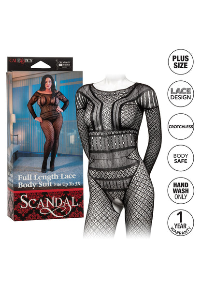 14466 calexotics scandal lace body suit plus