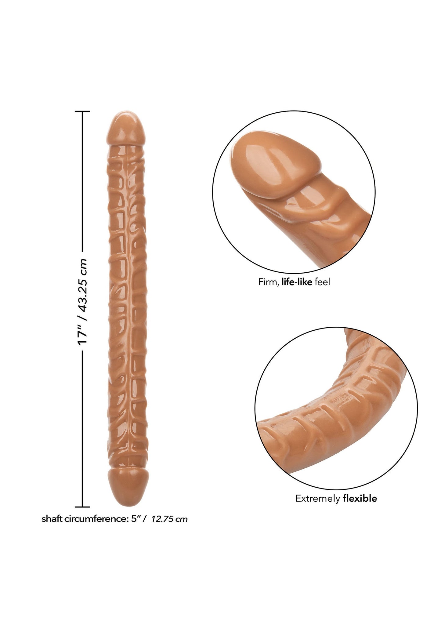 14515 calexotics size queen size queen double dong 17 inch