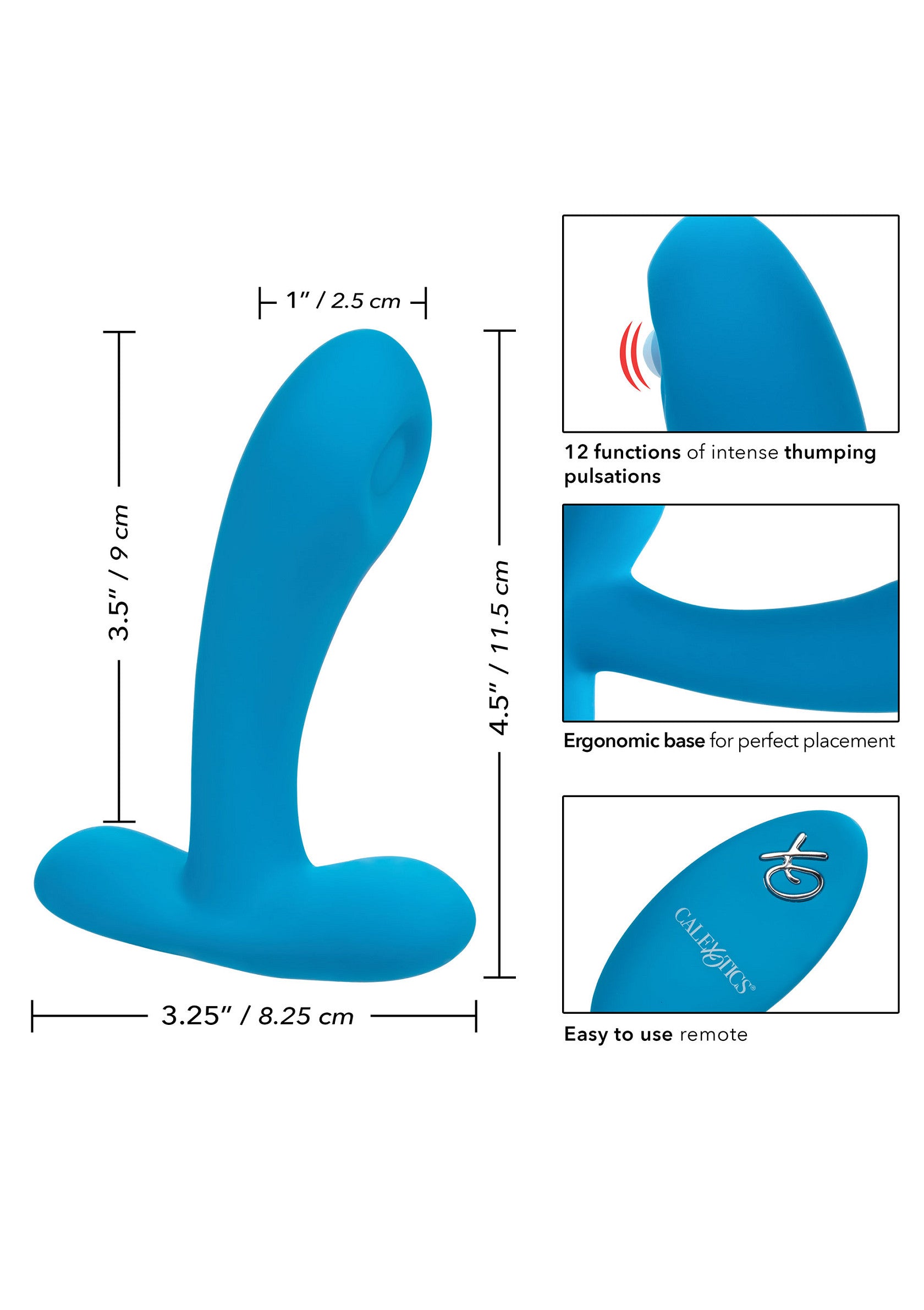 14531 calexotics remote controlled vibes silicone remote puls pleaser