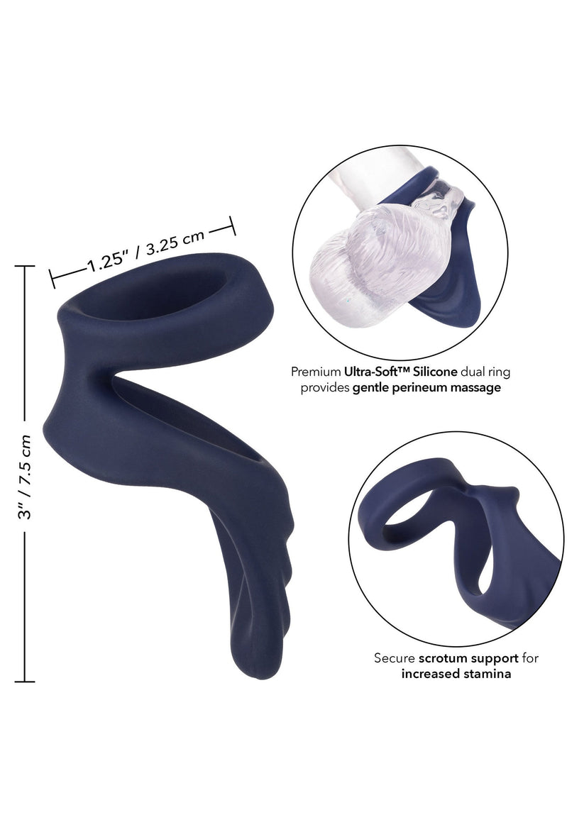 Viceroy Perineum Dual Ring aus Silikon – Doppel Cockring für stärkere Erektionen, mehr Ausdauer und zusätzliche Perineum-Stimulation. Flexibel & komfortabel. Exklusive bei RaiX Shop Konstanz kaufen