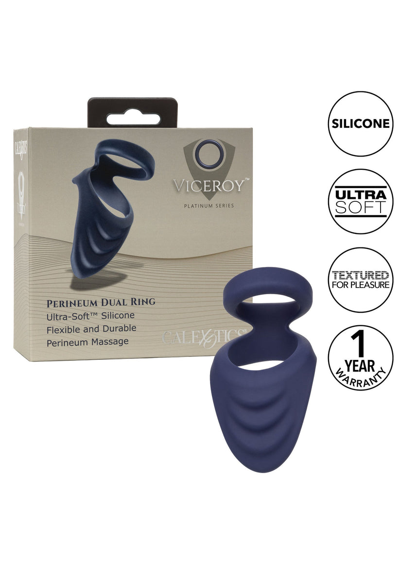 Viceroy Perineum Dual Ring aus Silikon – Doppel Cockring für stärkere Erektionen, mehr Ausdauer und zusätzliche Perineum-Stimulation. Flexibel & komfortabel. Exklusive bei RaiX Shop Konstanz kaufen