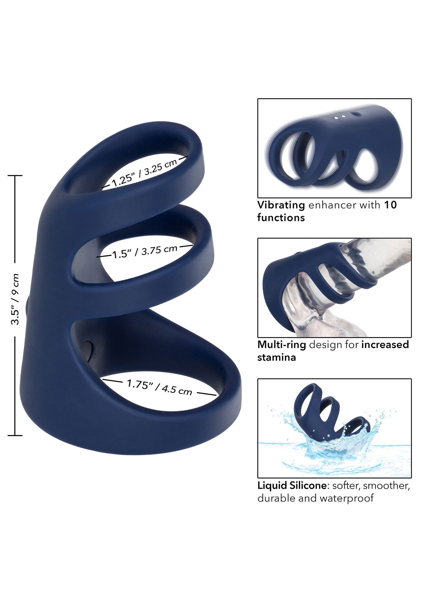 14600 calexotics viceroy rechargeable triple cock cage