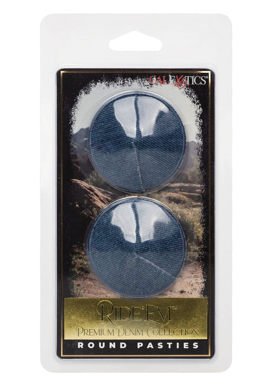 14640 calexotics ride em ride em denim round pasties