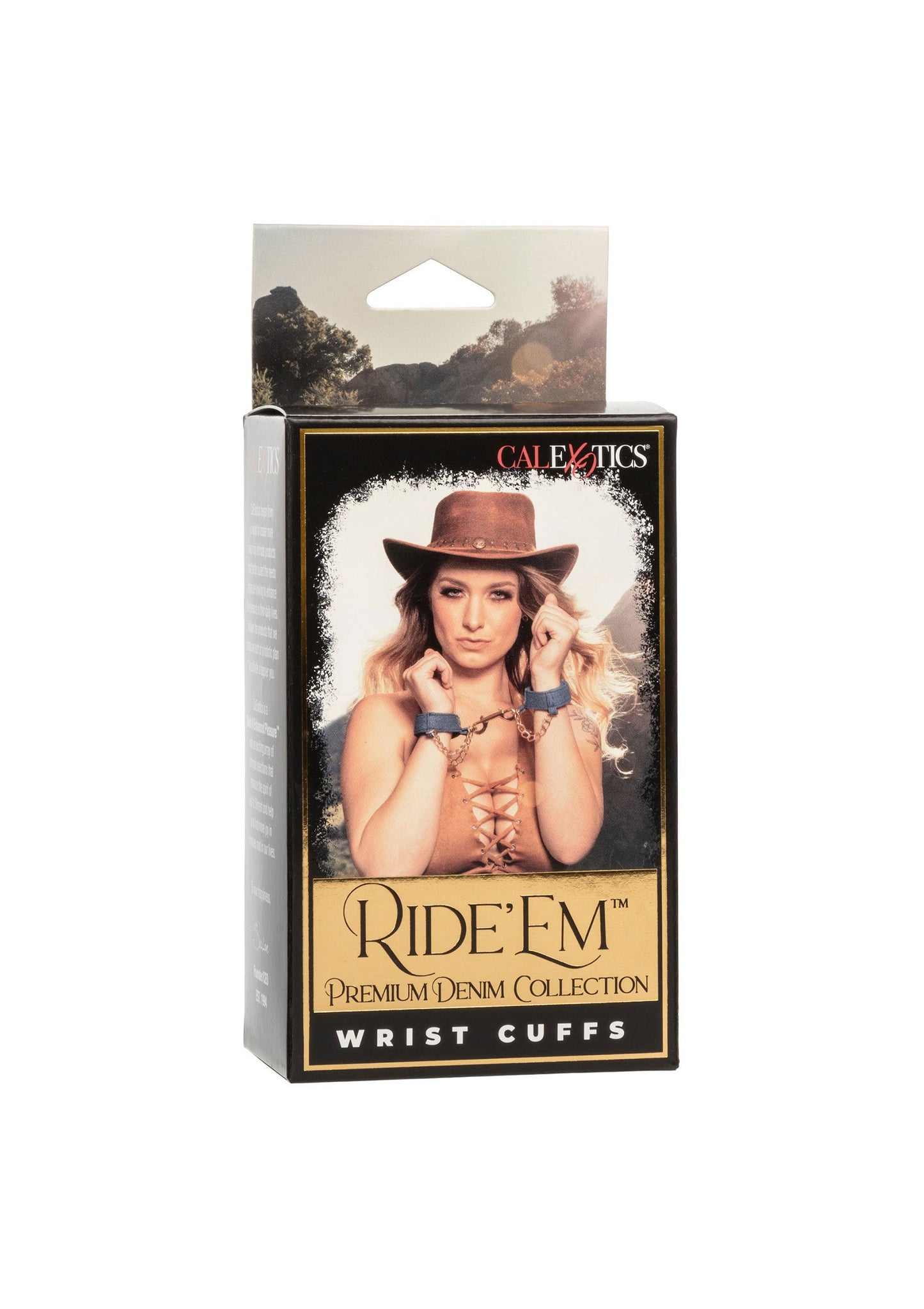 14645 calexotics ride em ride em denim wrist cuffs