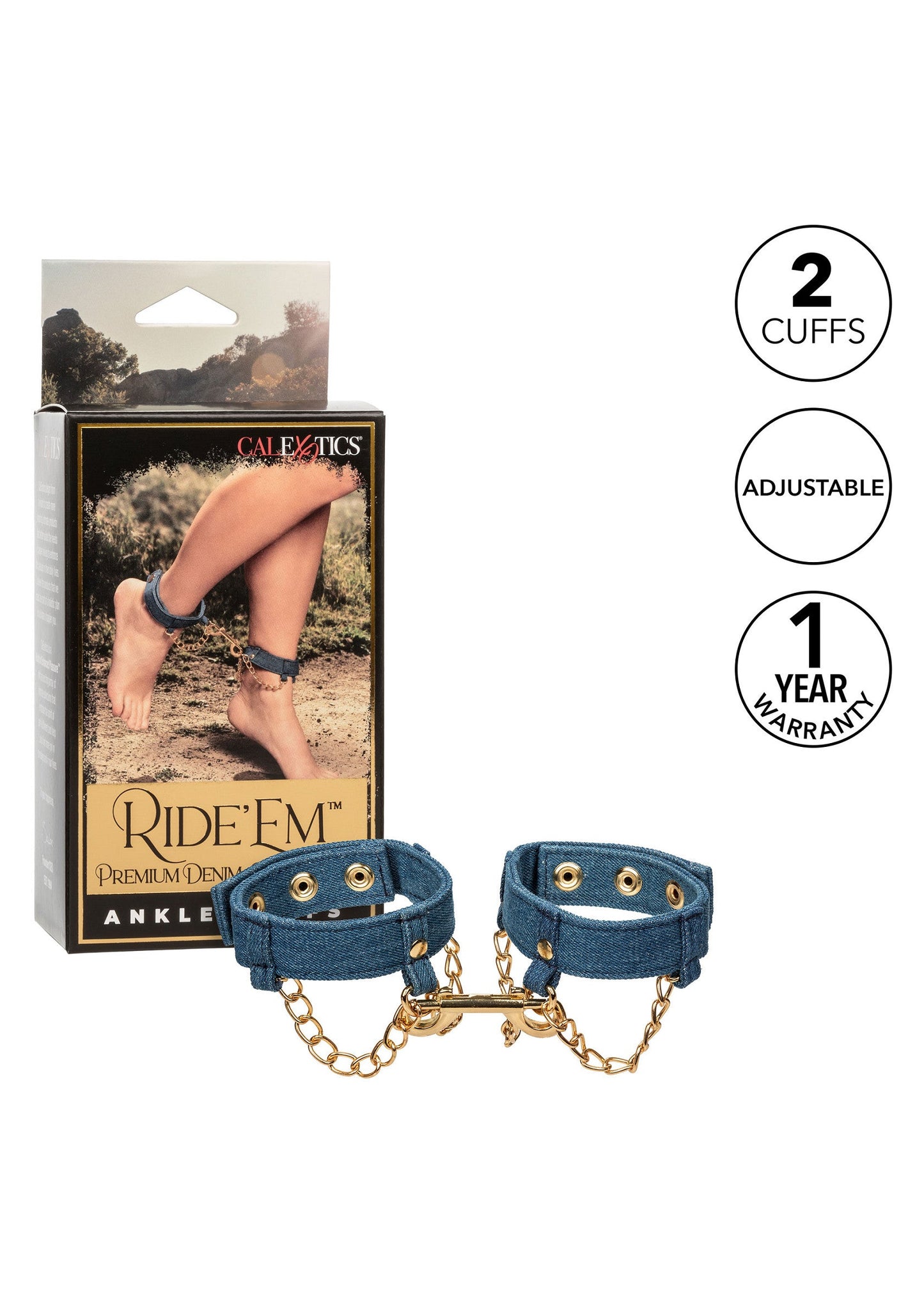 14646 calexotics ride em ride em denim ankle cuffs