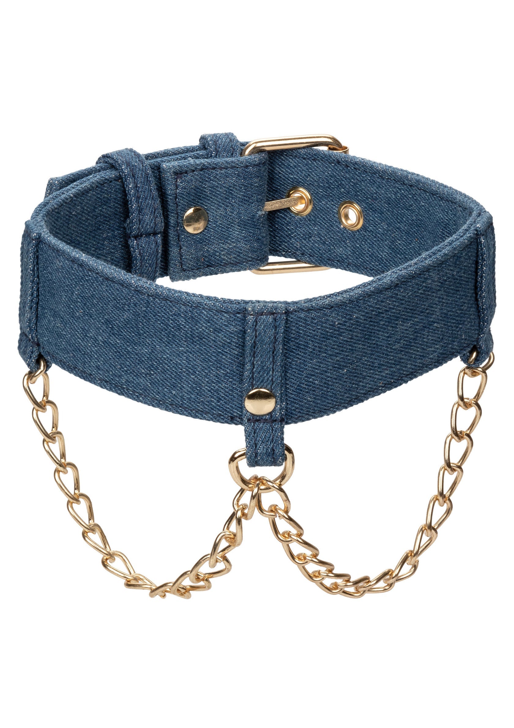 14647 calexotics ride em ride em denim collar leash