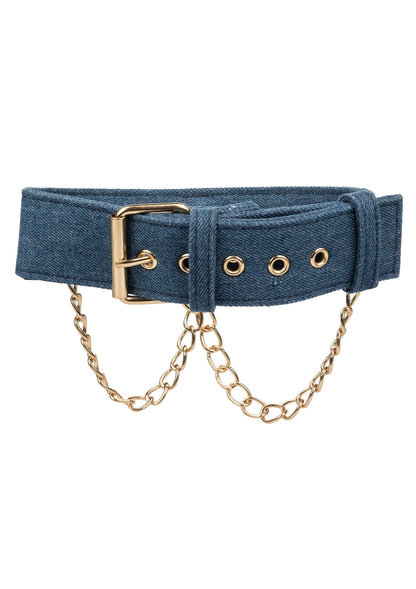 14647 calexotics ride em ride em denim collar leash