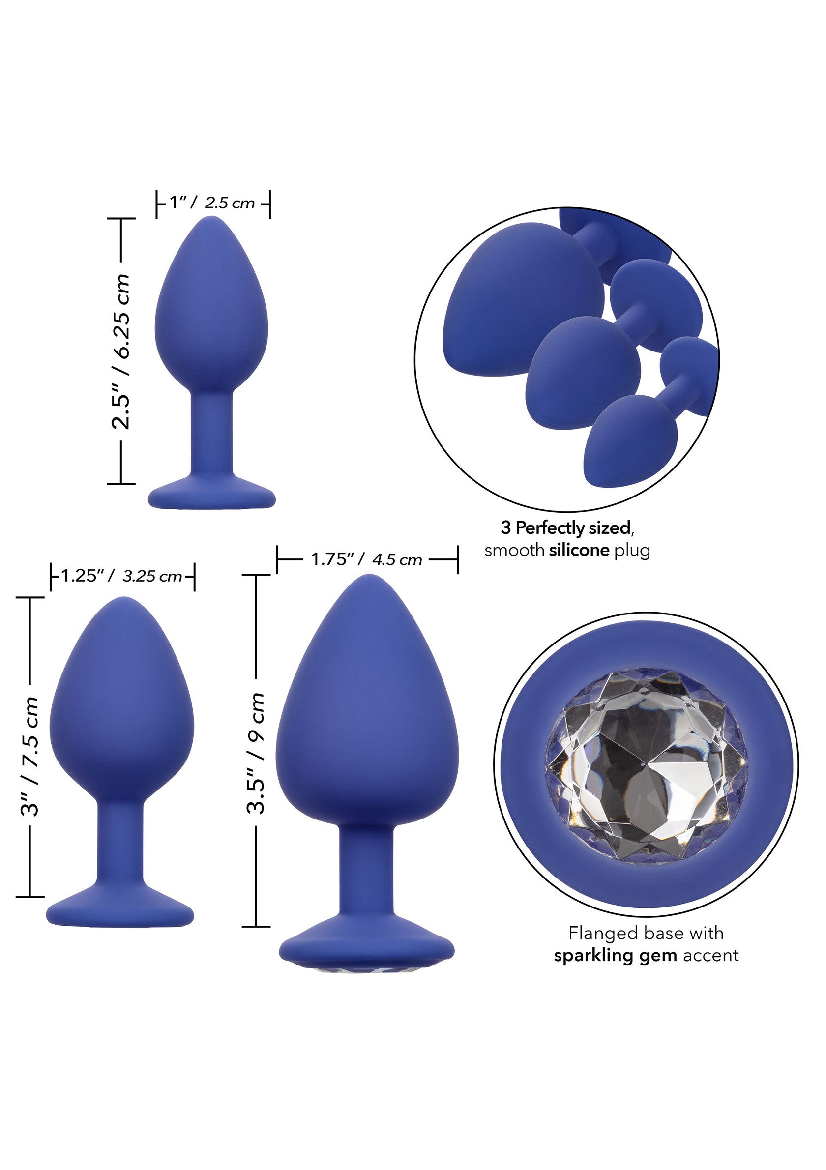 14654 calexotics cheeky cheeky gems 3 pcs