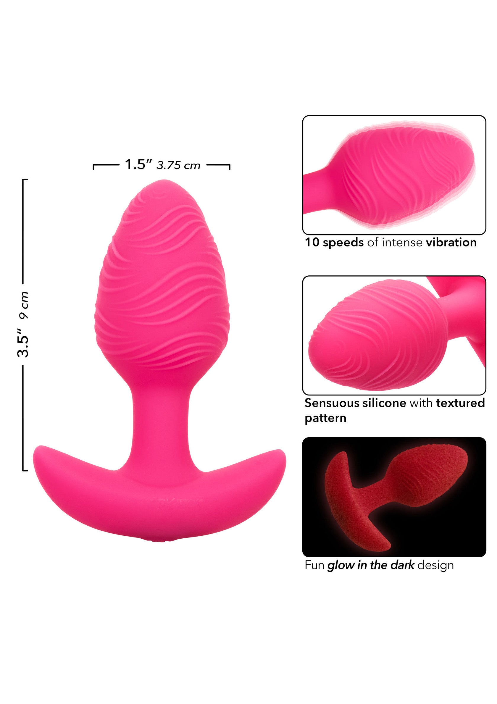14659 calexotics cheeky cheeky glow vibrating plug s