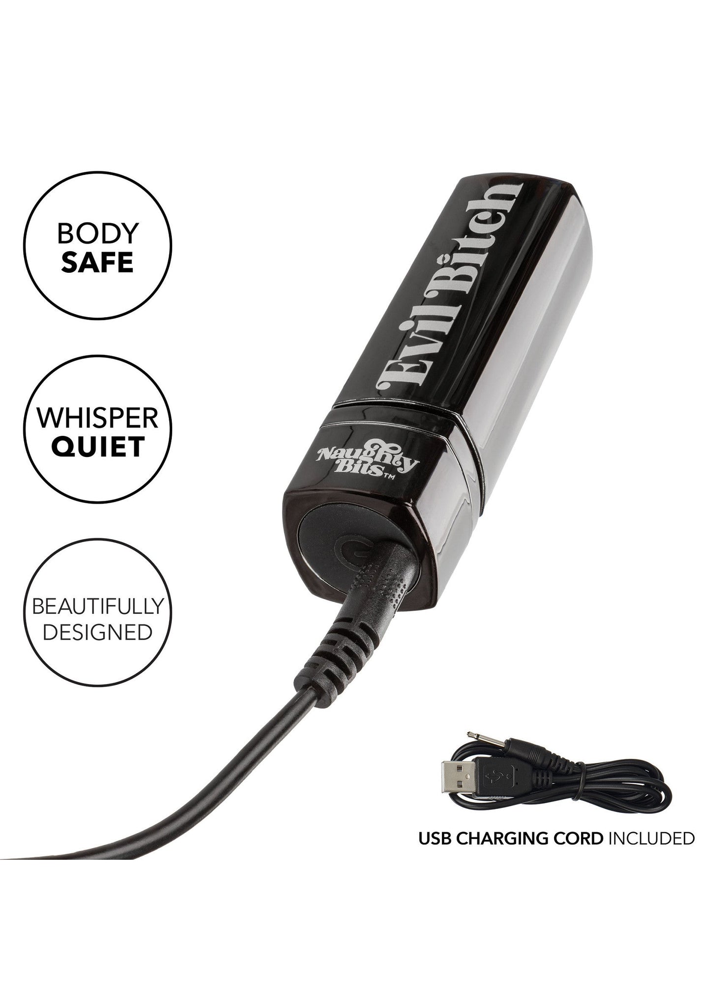 14720 calexotics naughty bits evil bitch lipstick vibrator