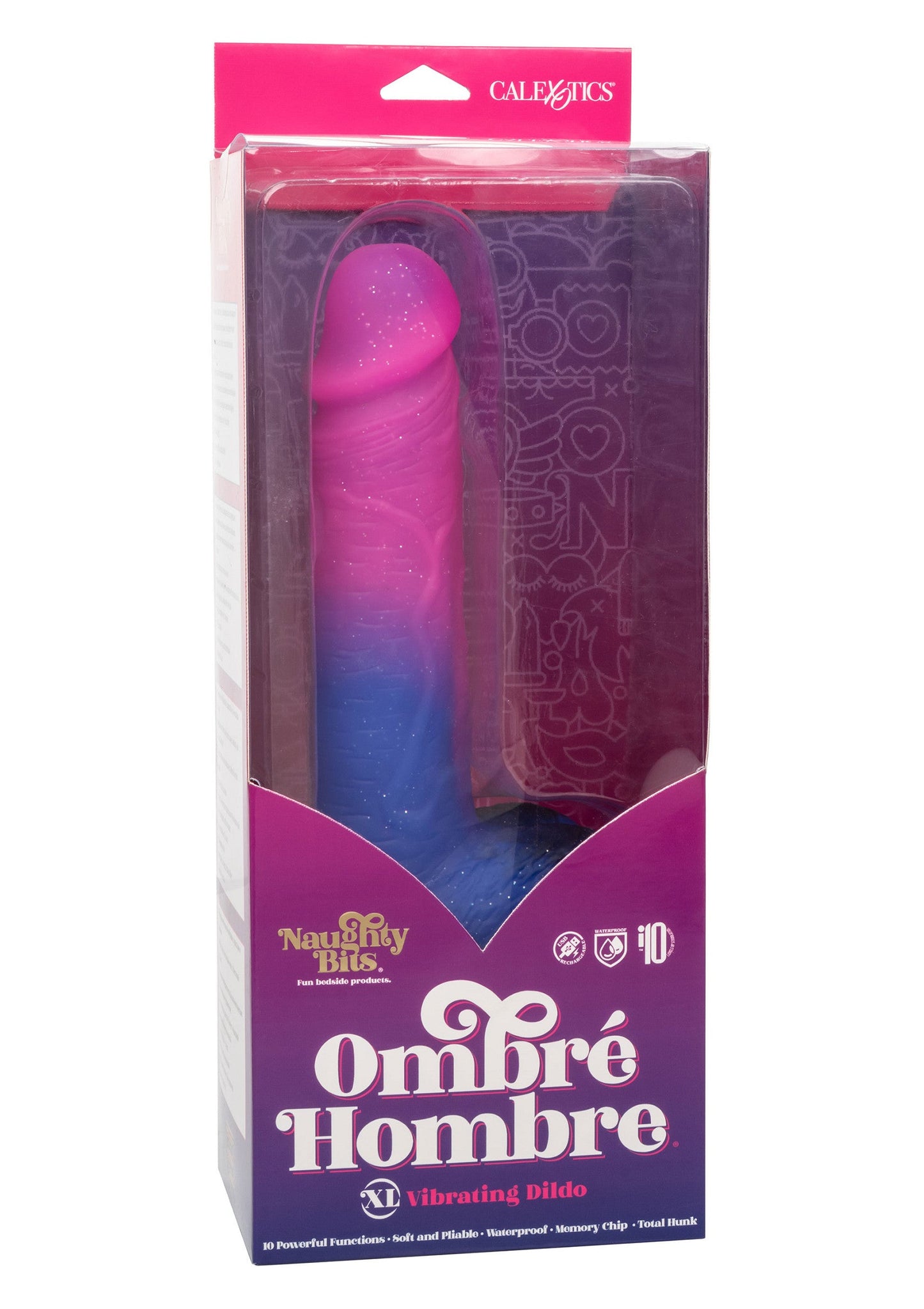14730 calexotics naughty bits ombre hombre vibr dildo