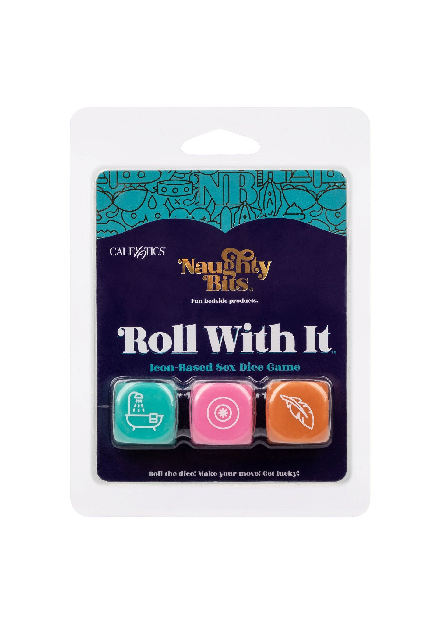 14731 calexotics naughty bits roll with it sex dice game