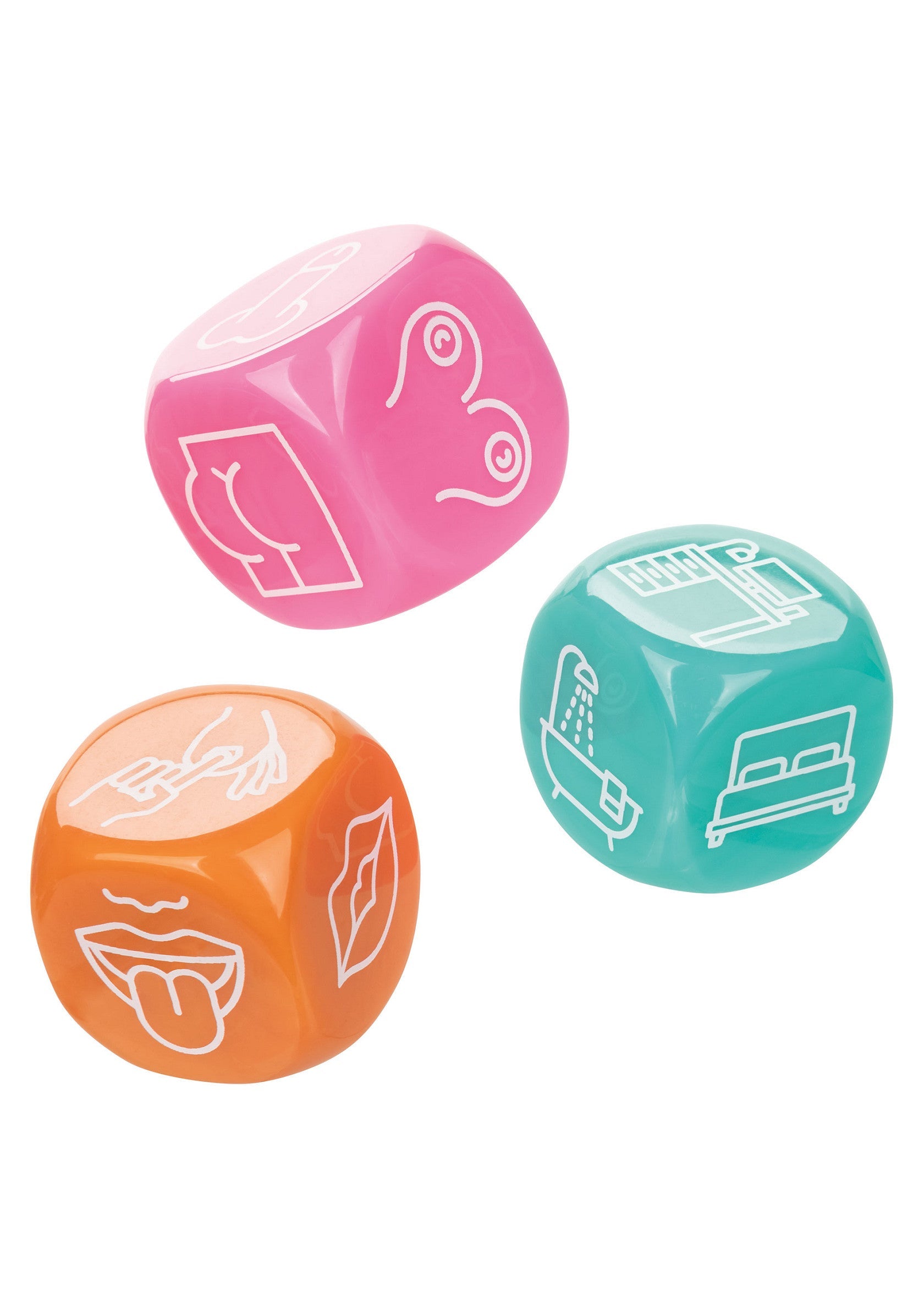 14731 calexotics naughty bits roll with it sex dice game