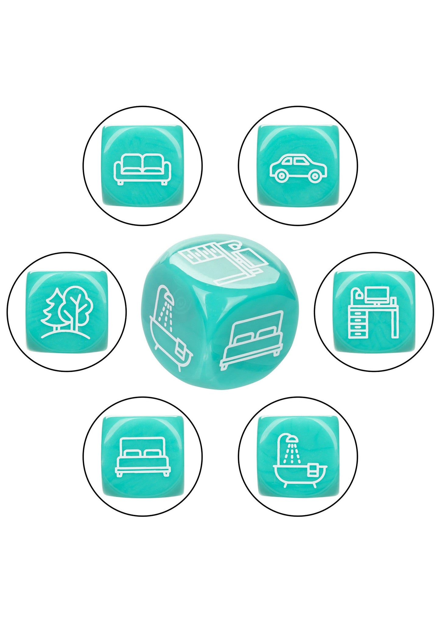 14731 calexotics naughty bits roll with it sex dice game