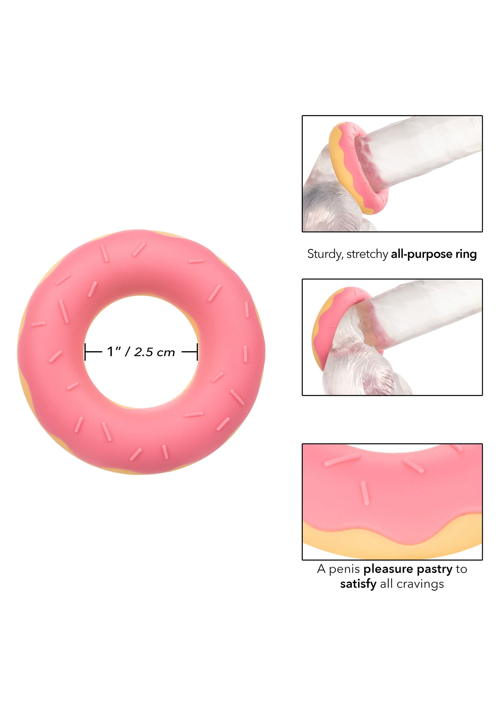14734 calexotics naughty bits dickin donuts silicone cring