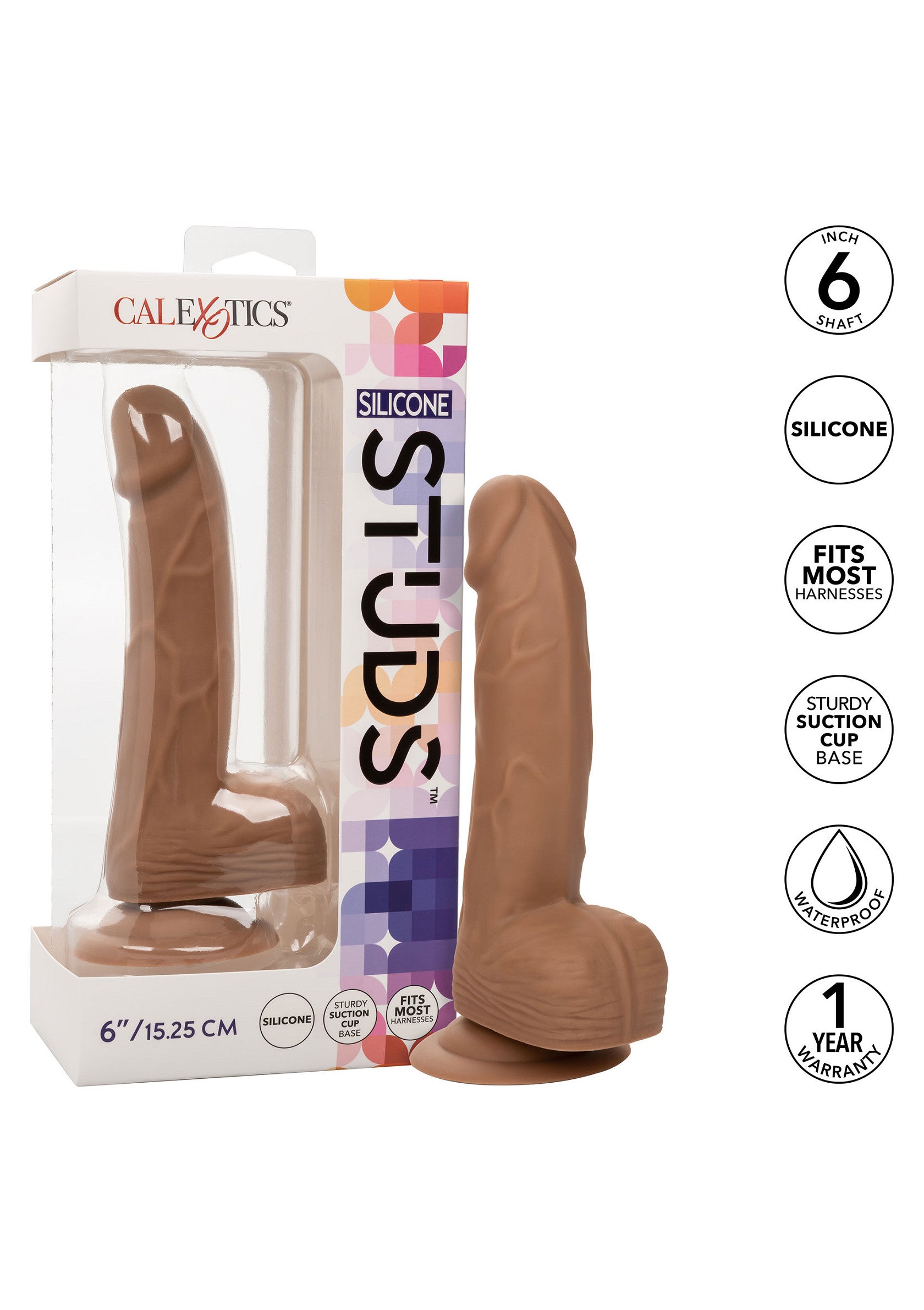14744 calexotics stud silicone studs 6 inch