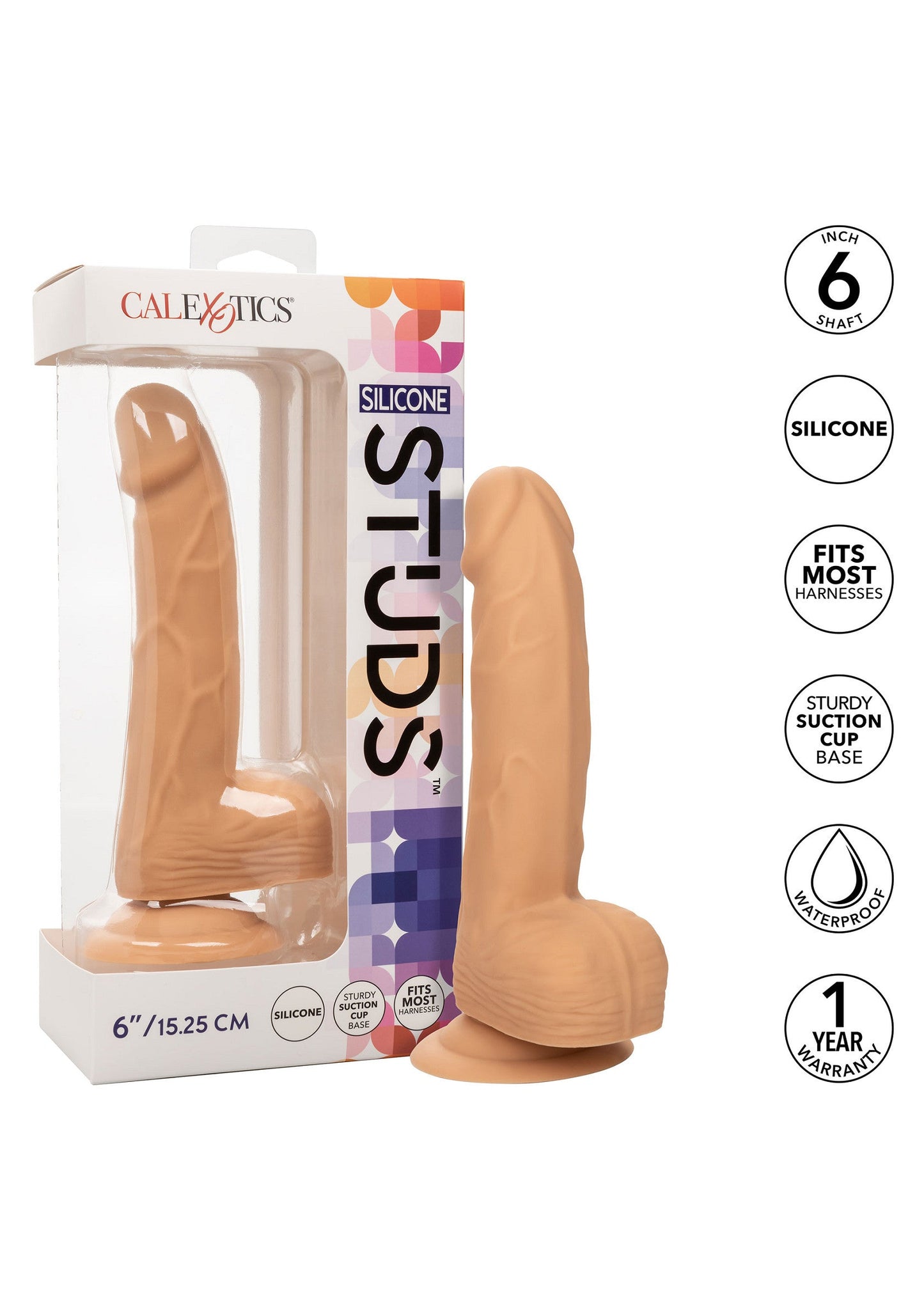 14744 calexotics stud silicone studs 6 inch