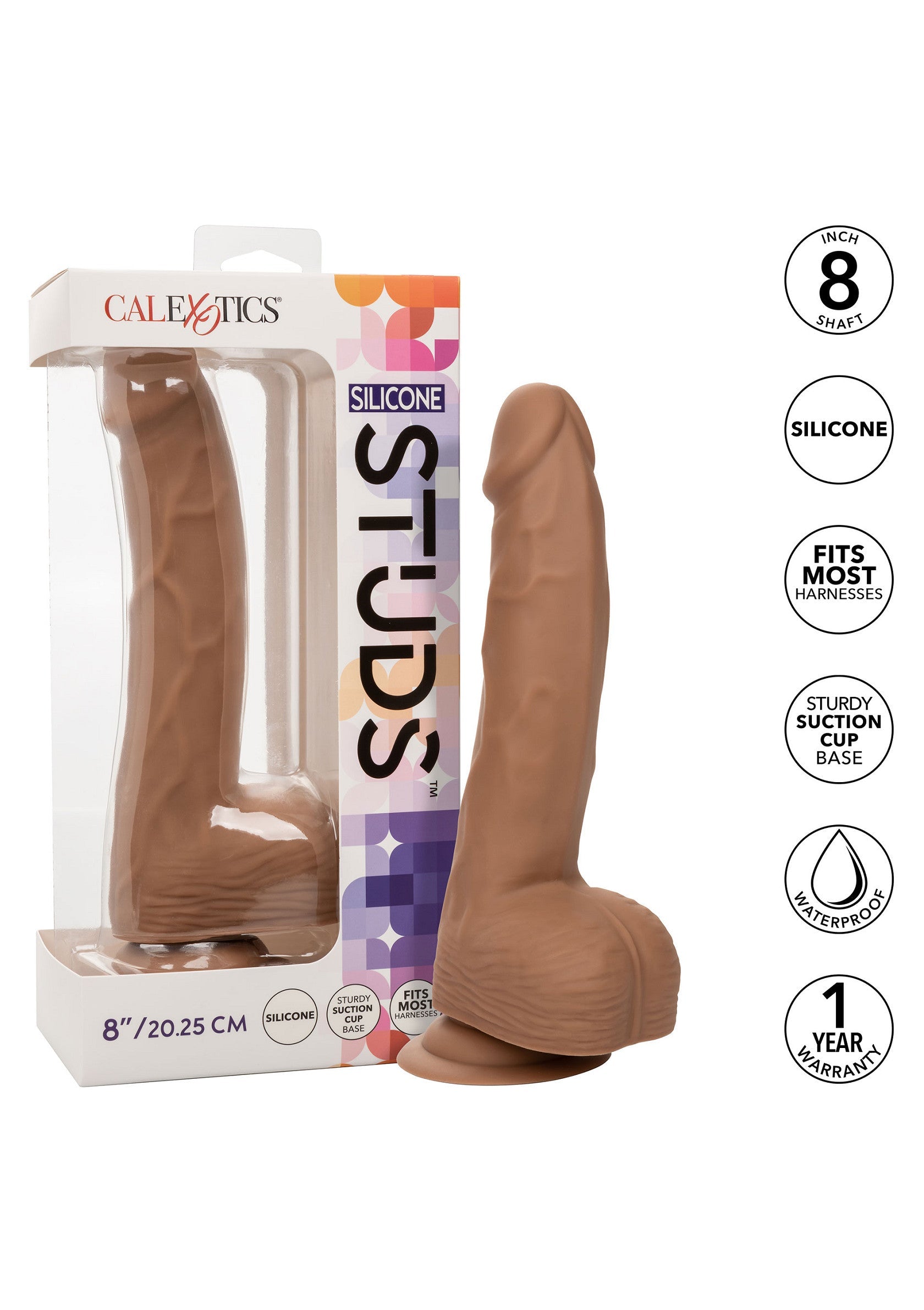 14745 calexotics stud silicone studs 8 inch