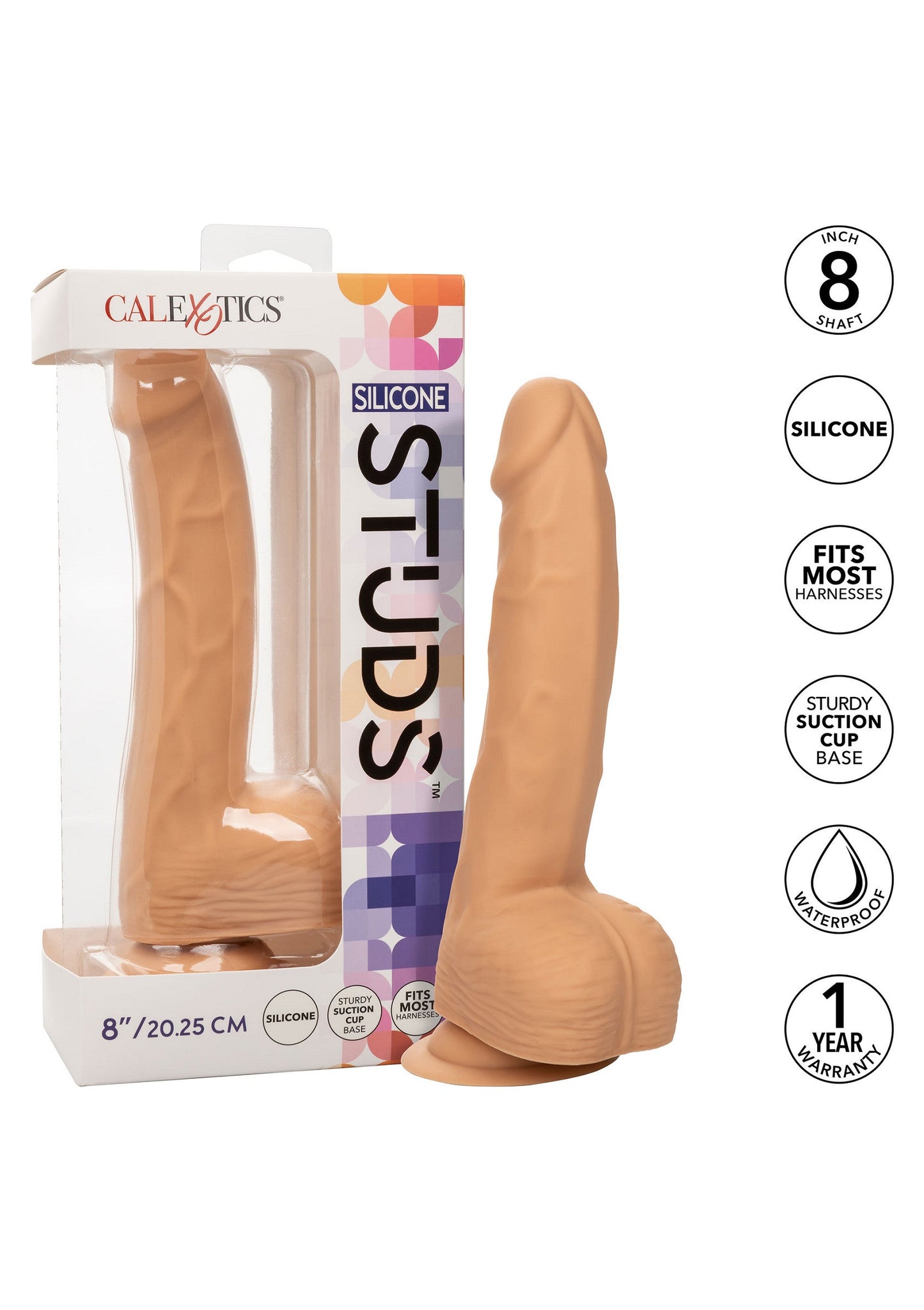 14745 calexotics stud silicone studs 8 inch