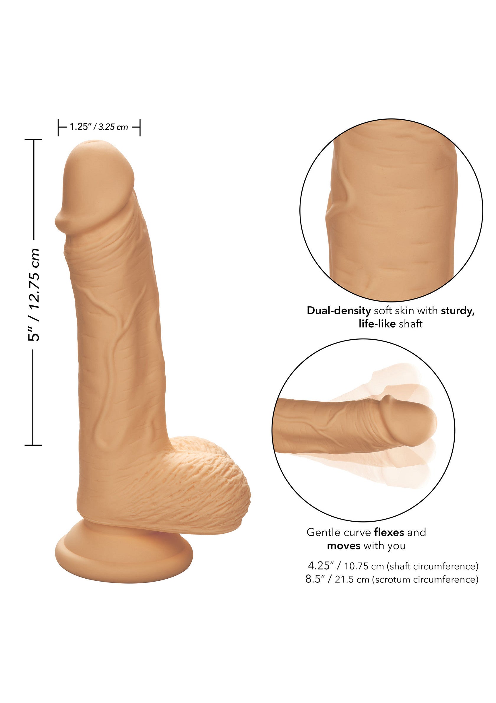 14746 calexotics stud dual density silicone stud 5 inch