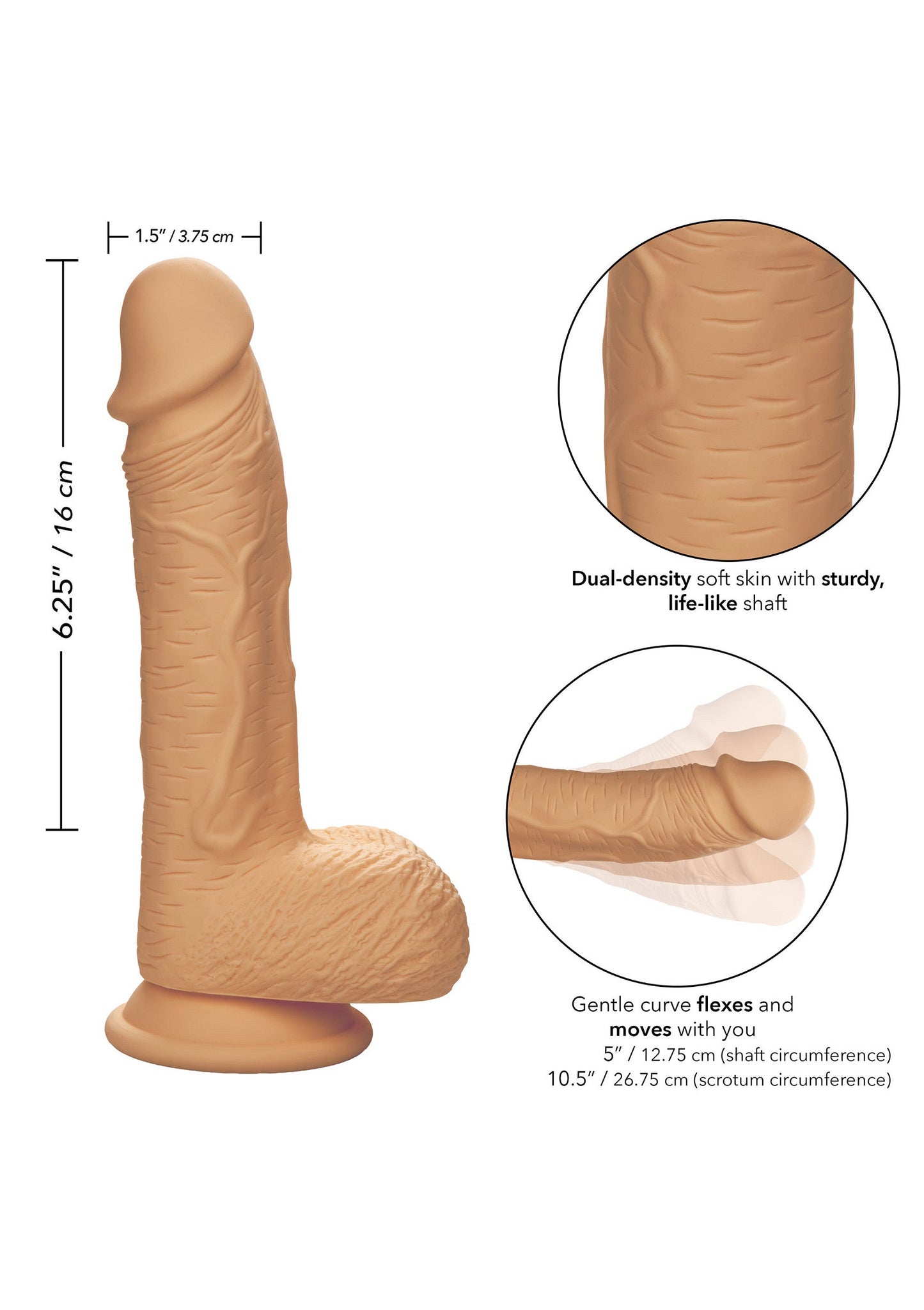 14747 calexotics stud dual density silicone stud 625 inch