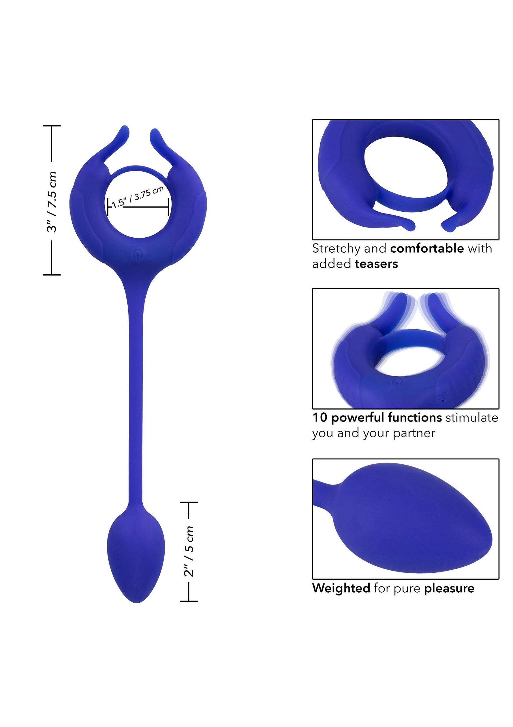 14796 calexotics admiral admiral weighted cock ring