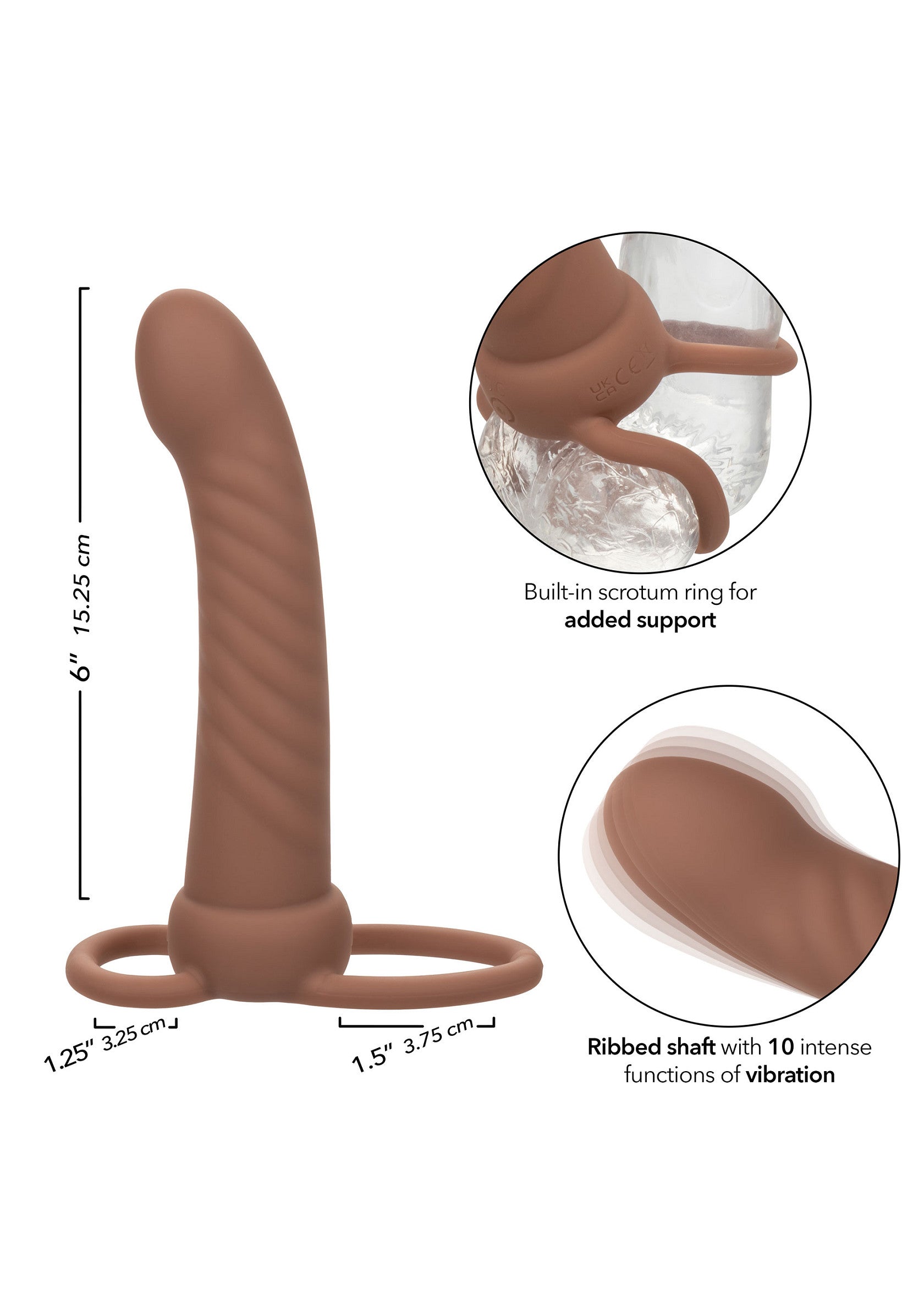 14889 calexotics performance maxx ribbed dual penetrator